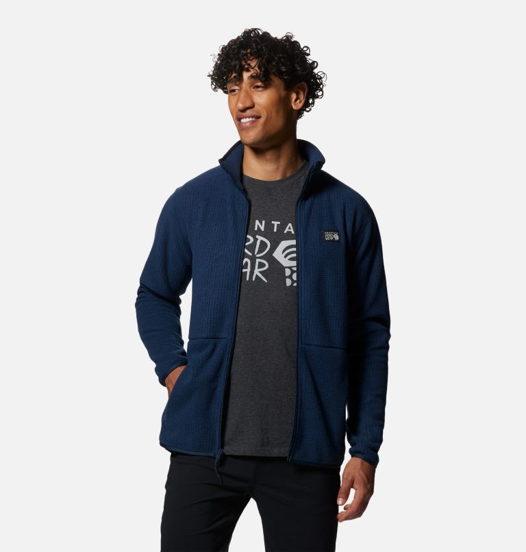 Thumbnail: Men's Explore Fleece Jacket, Color: Hardwear Navy, image 5
