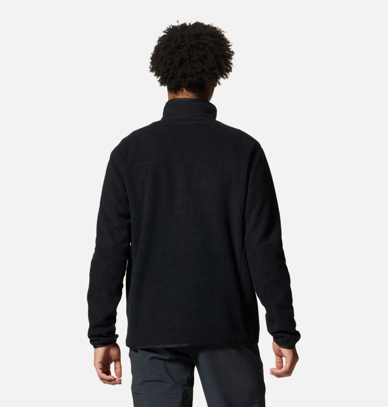 Men's Explore Fleece Half Zip, Color: Black, image 2