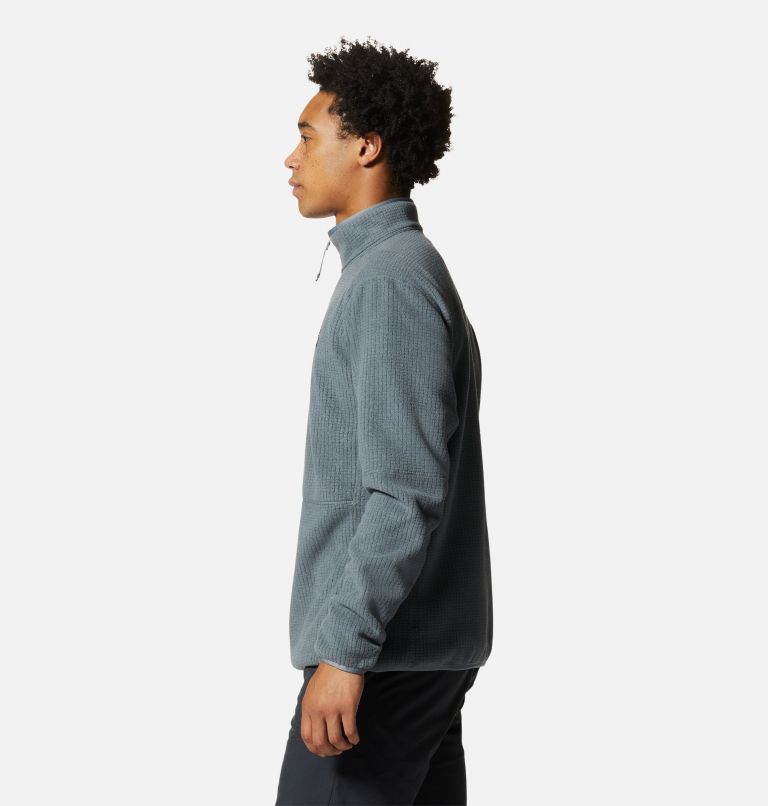 Men's Explore Fleece Half Zip, Color: Foil Grey, image 3