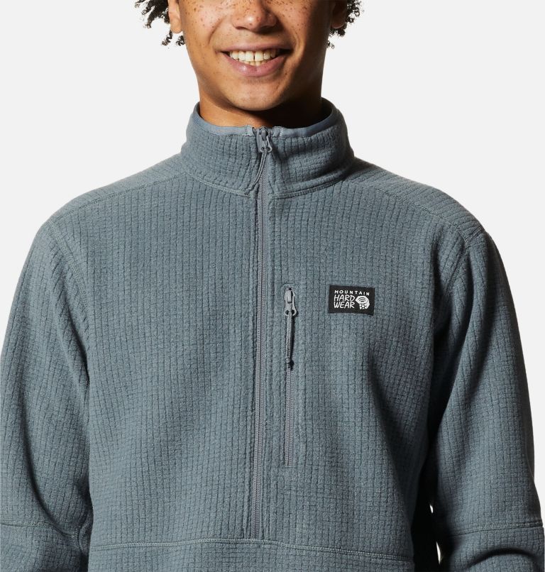 Men's Explore Fleece Half Zip, Color: Foil Grey, image 4