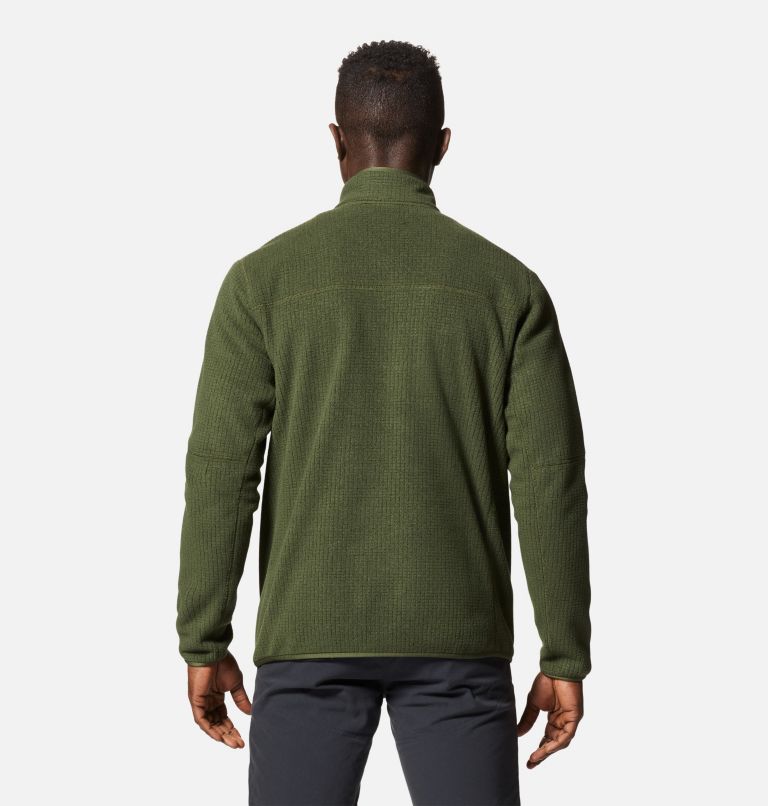Men's Explore Fleece Half Zip, Color: Surplus Green, image 2