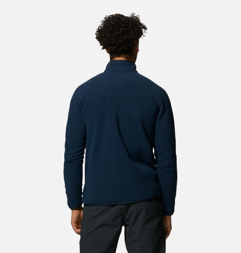 Thumbnail: Men's Explore Fleece Half Zip, Color: Hardwear Navy, image 2