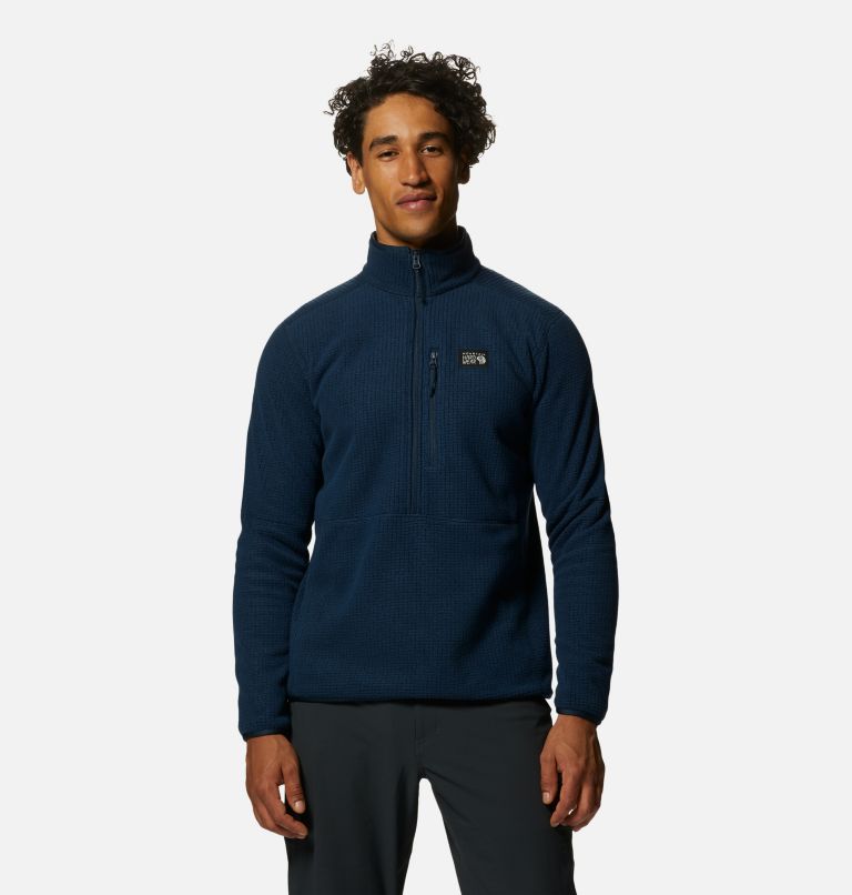 Men's Explore Fleece Half Zip, Color: Hardwear Navy, image 1