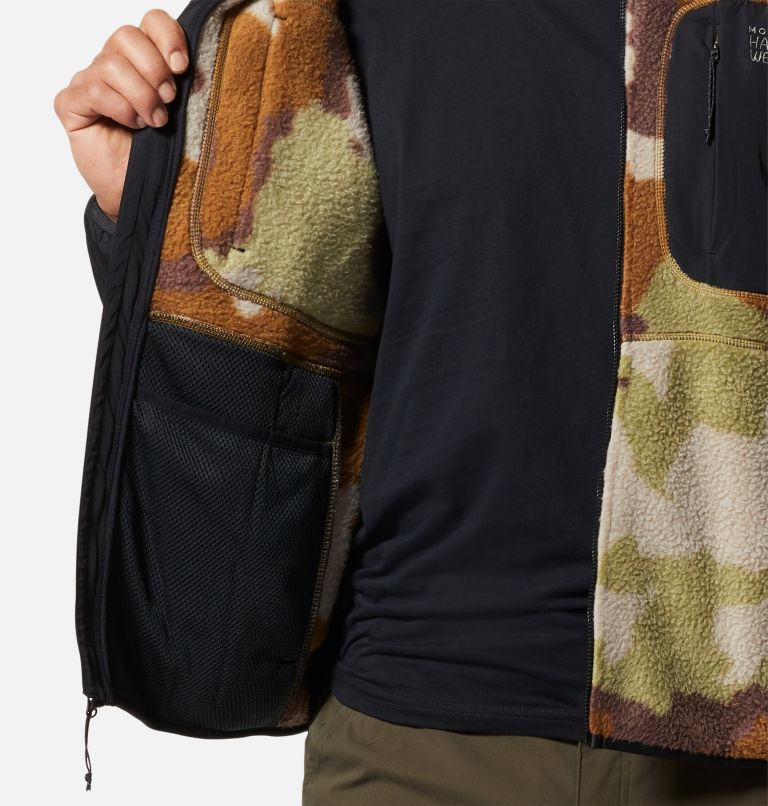 Men's HiCamp Fleece Hoody, Color: Corozo Nut Pines Camo, image 5