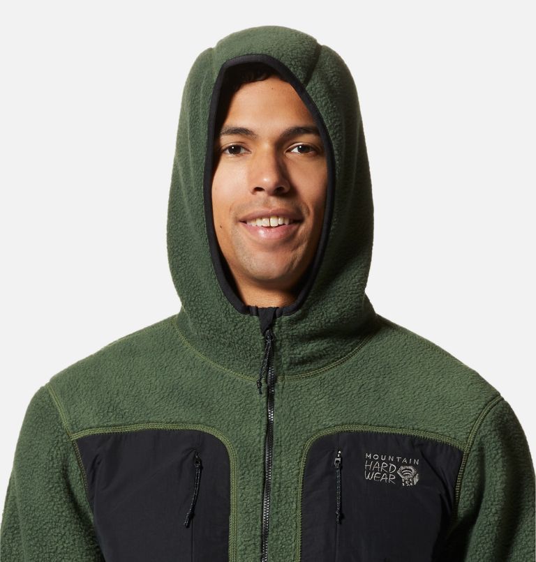 Men's HiCamp Fleece Full Zip Hoody, Color: Surplus Green, image 4
