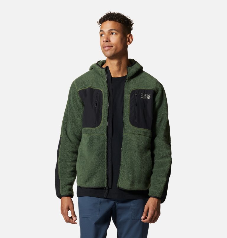 Thumbnail: Men's HiCamp Fleece Full Zip Hoody, Color: Surplus Green, image 6
