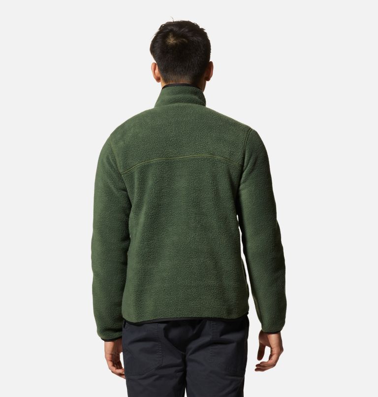 Thumbnail: Men's HiCamp Fleece Pullover, Color: Surplus Green, image 2