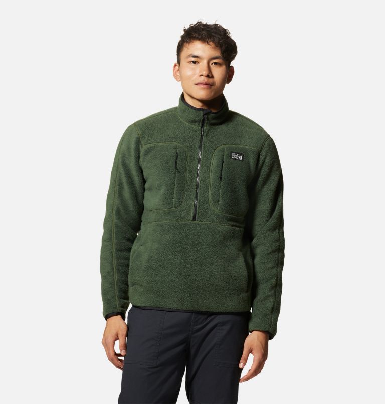 Thumbnail: Men's HiCamp Fleece Pullover, Color: Surplus Green, image 1