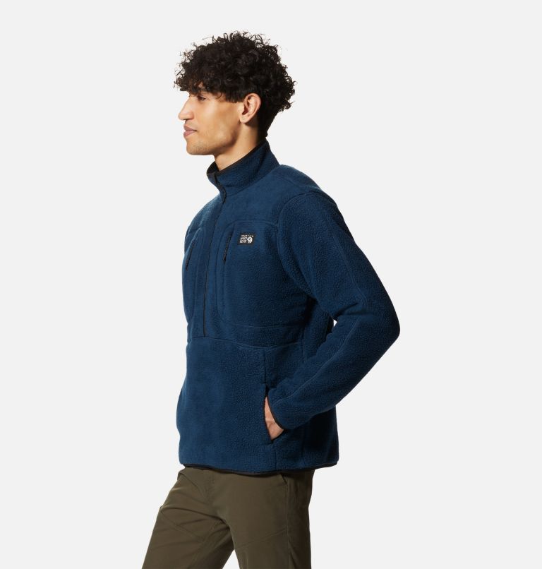 Men's HiCamp Fleece Pullover, Color: Hardwear Navy, image 3