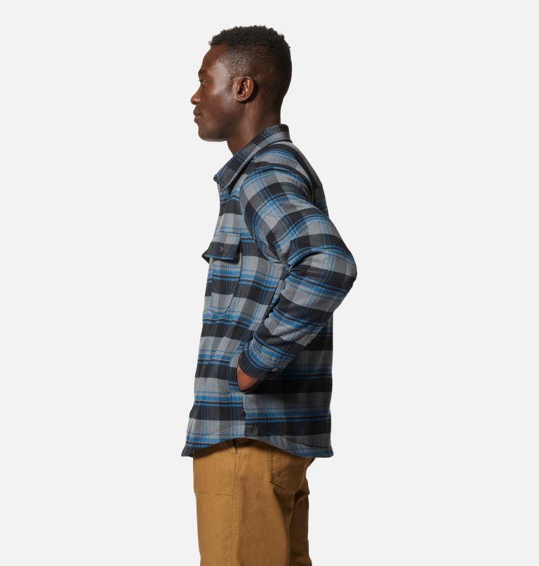 Chemise doublée à manches longues Outpost Homme, Color: Foil Grey Hot Spring Plaid, image 3