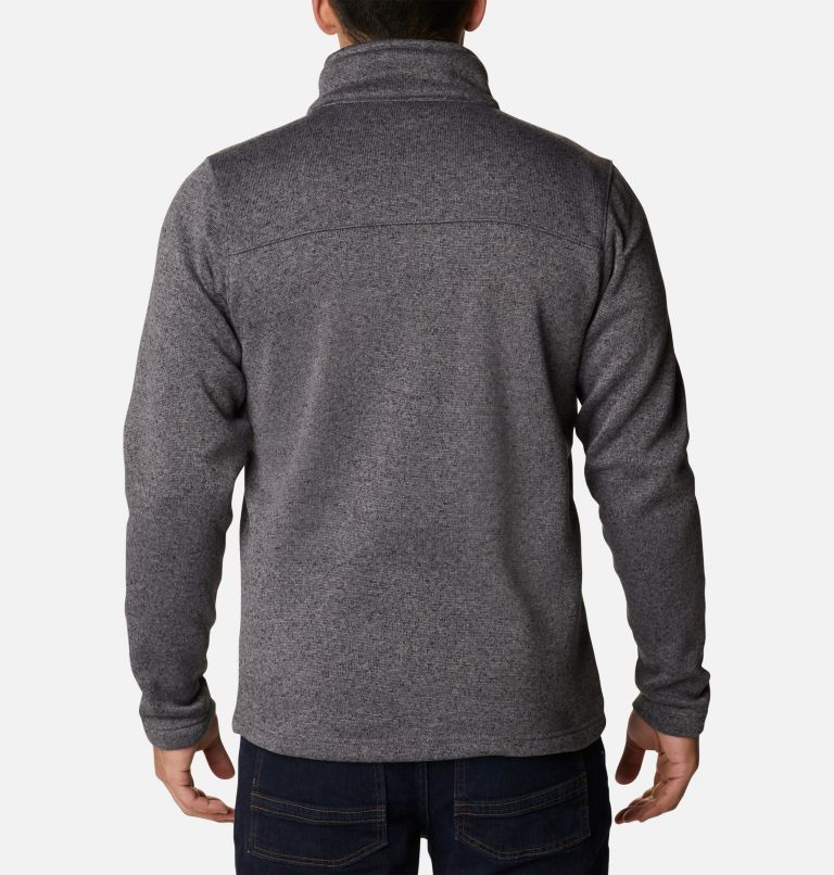 Men's Hatchet Hill Half Zip Sweater Fleece Pullover, Color: City Grey Heather, image 2