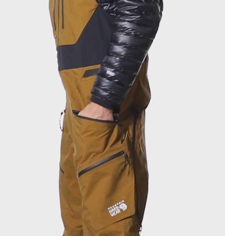 Men's Viv GORE-TEX PRO Bib, Color: Golden Brown