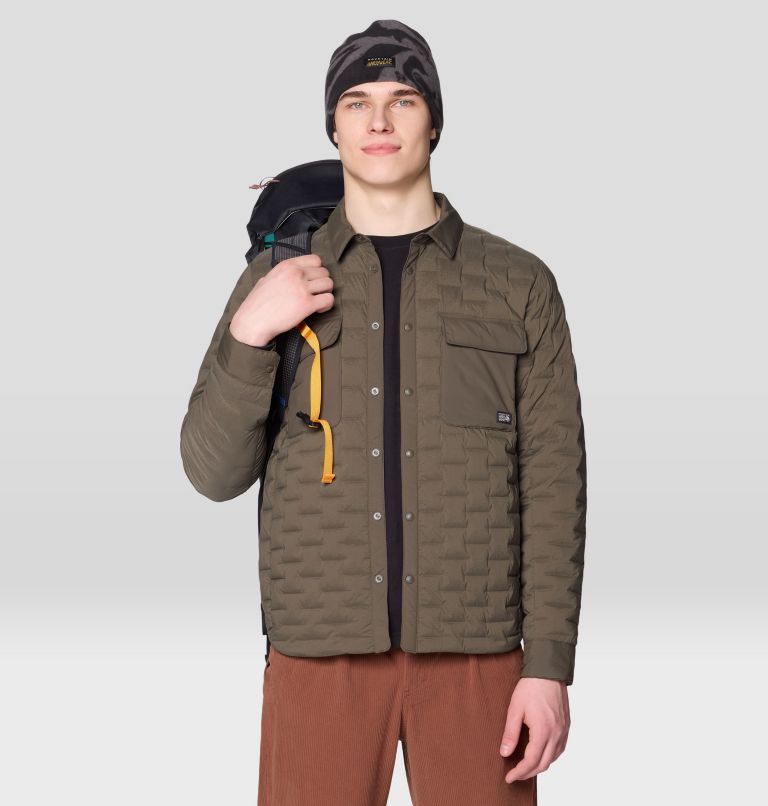 Men's Stretchdown Light Shacket, Color: Ridgeline, image 4