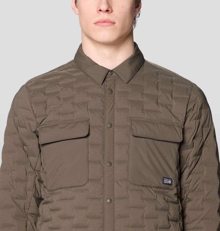 Men's Stretchdown Light Shacket, Color: Ridgeline, image 7