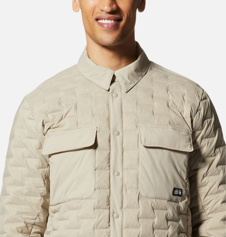 Men's Stretchdown Light Shacket, Color: Badlands, image 4