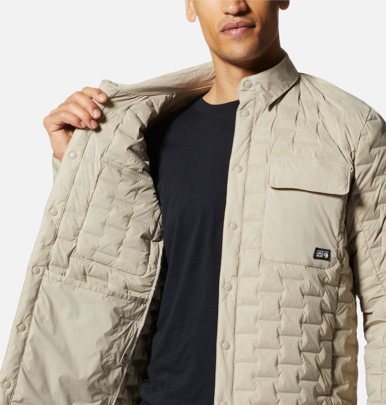 Men's Stretchdown Light Shacket, Color: Badlands, image 5