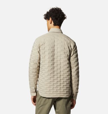 Men's Stretchdown Light Shacket, Color: Badlands