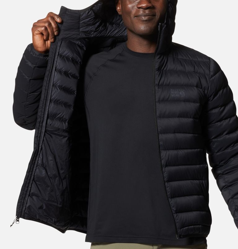 Manteau matelassé à capuchon avec fermeture éclair Deloro Homme, Color: Black, image 7