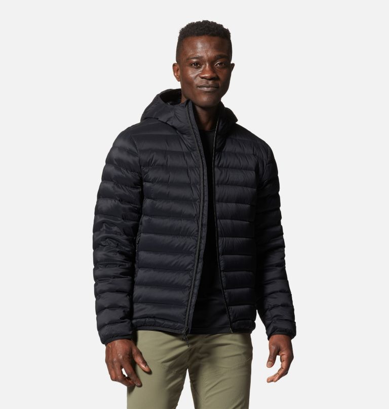 Manteau matelassé à capuchon avec fermeture éclair Deloro Homme, Color: Black, image 9