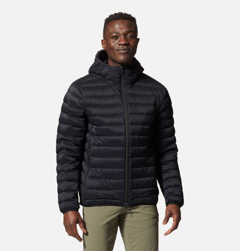 Manteau noir à discount capuchon