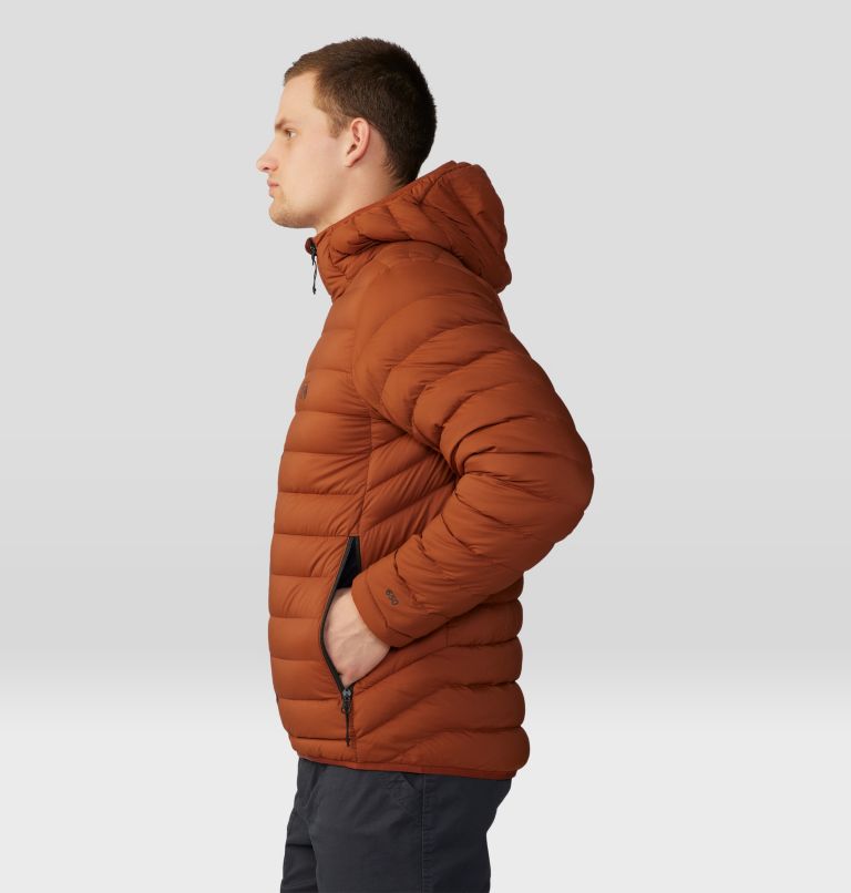 Thumbnail: Manteau matelassé à capuchon avec fermeture éclair Deloro Homme, Color: Iron Oxide, image 3