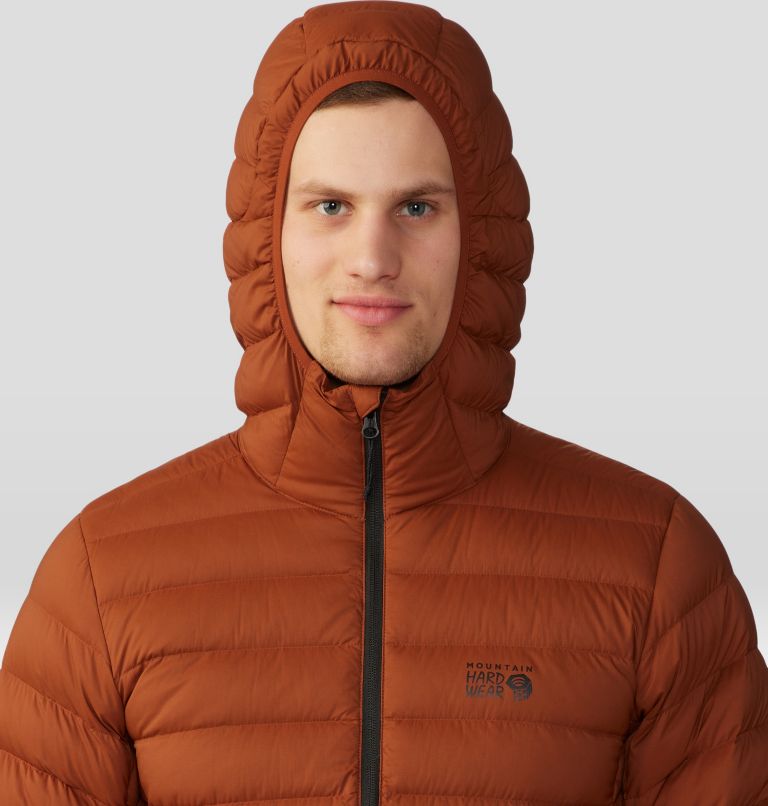 Manteau matelassé à capuchon avec fermeture éclair Deloro Homme, Color: Iron Oxide, image 4