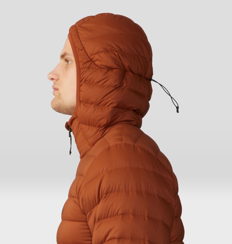 Manteau matelassé à capuchon avec fermeture éclair Deloro Homme, Color: Iron Oxide, image 5
