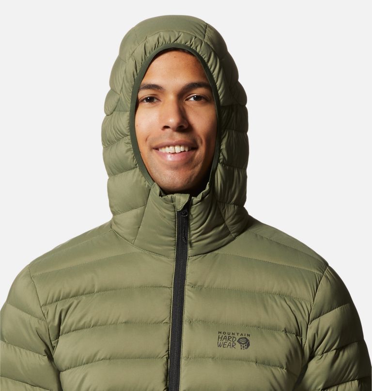 Men's Deloro Down Full Zip Hoody, Color: Surplus Green, image 4