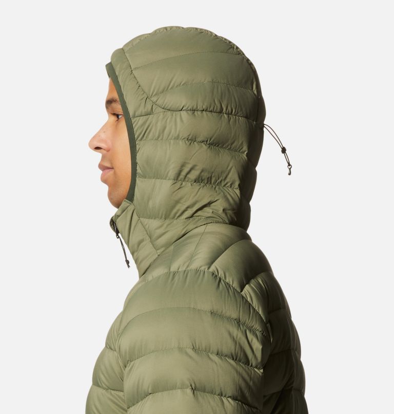 Men's Deloro Down Full Zip Hoody, Color: Surplus Green, image 5