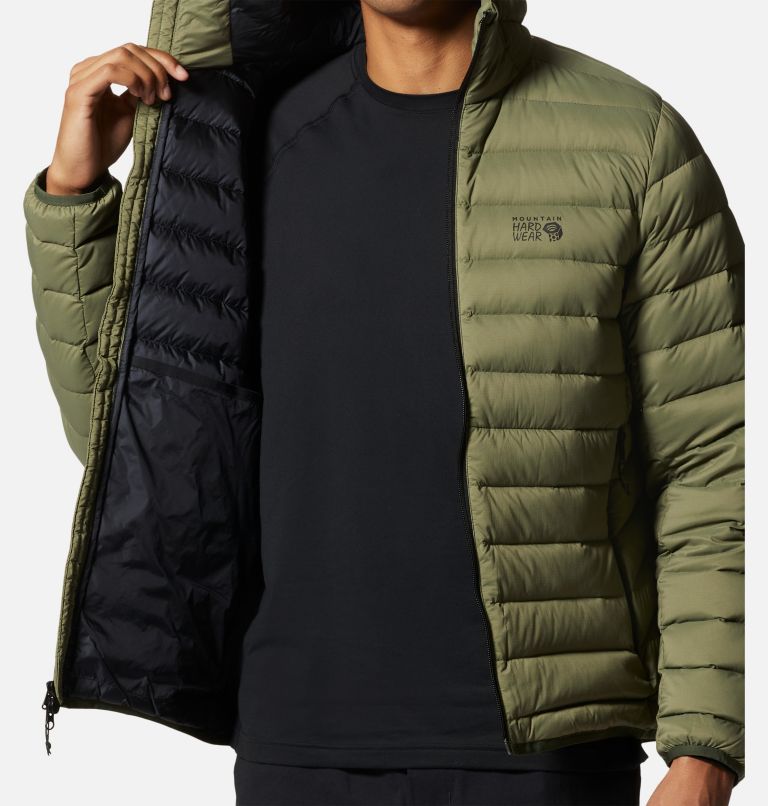 Men's Deloro Down Full Zip Hoody, Color: Surplus Green, image 7