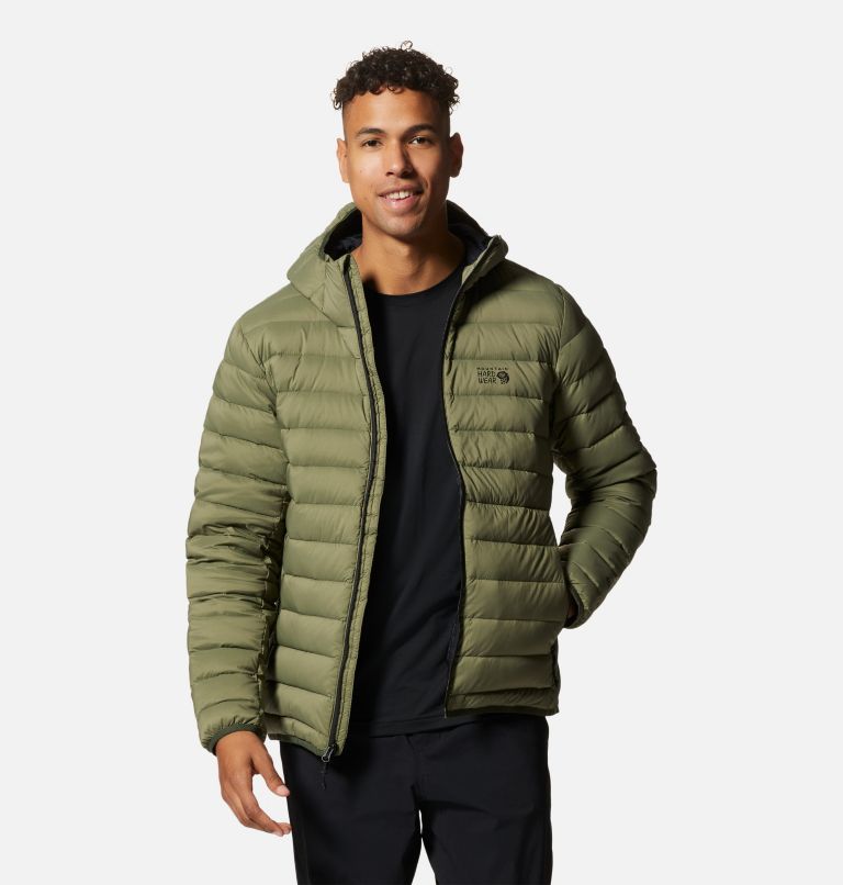 Men's Deloro Down Full Zip Hoody, Color: Surplus Green, image 8