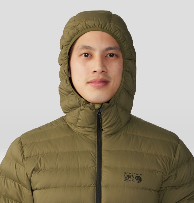 Manteau matelassé à capuchon avec fermeture éclair Deloro Homme, Color: Combat Green, image 4