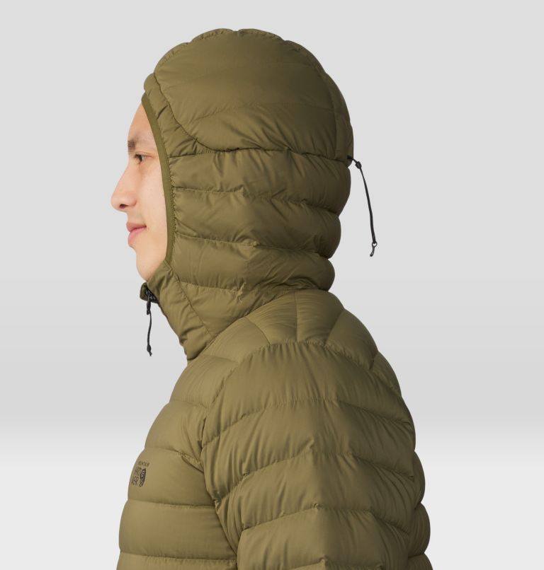 Manteau matelassé à capuchon avec fermeture éclair Deloro Homme, Color: Combat Green, image 5