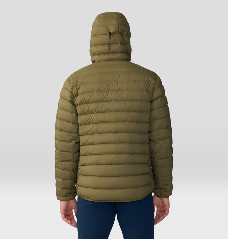 Manteau matelassé à capuchon avec fermeture éclair Deloro Homme, Color: Combat Green, image 2
