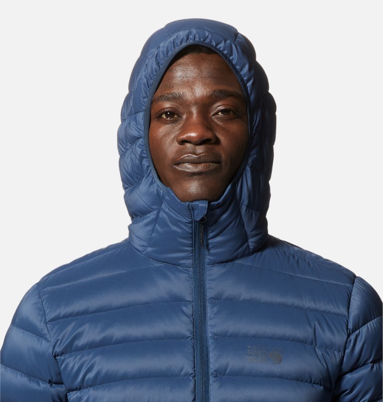Manteau matelassé à capuchon avec fermeture éclair Deloro Homme, Color: Hardwear Navy, image 4