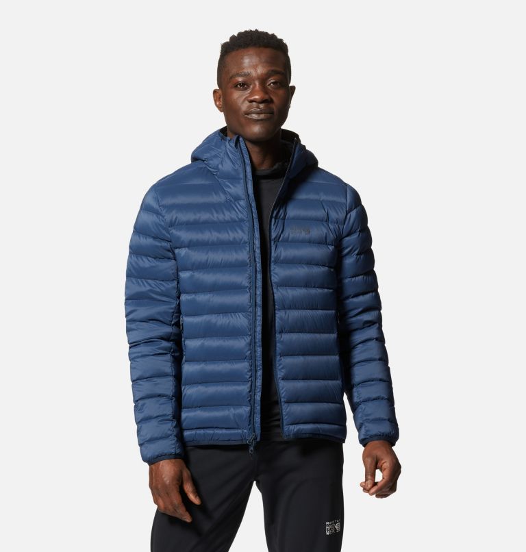 Manteau matelassé à capuchon avec fermeture éclair Deloro Homme, Color: Hardwear Navy, image 9