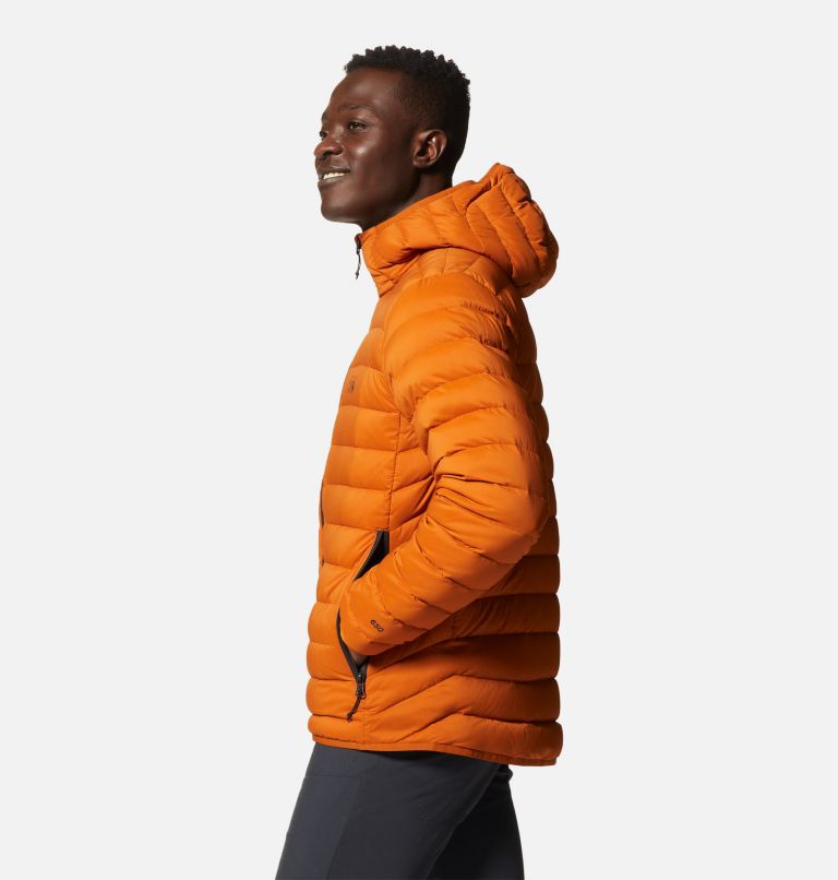 Mens full zip hot sale hooded puffer jacket