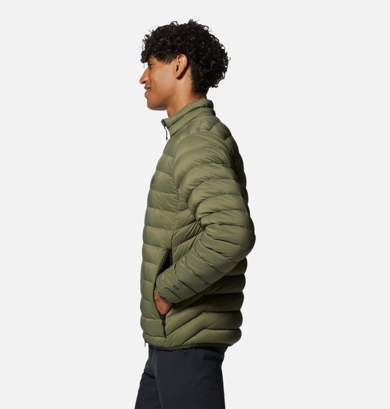 Men's Deloro Down Jacket, Color: Surplus Green, image 3