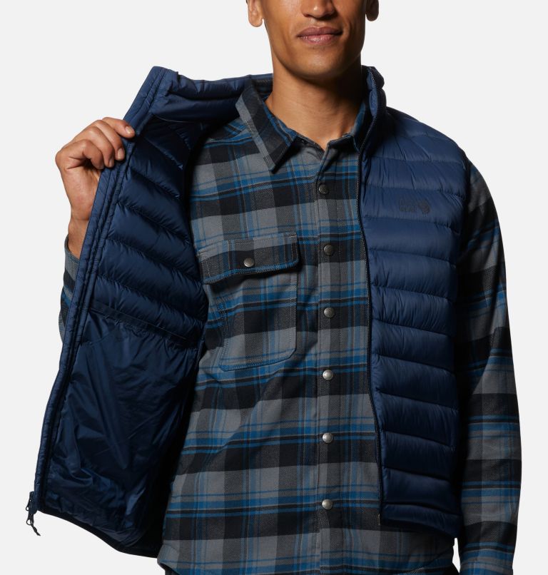 Men's Deloro Down Vest, Color: Hardwear Navy, image 5