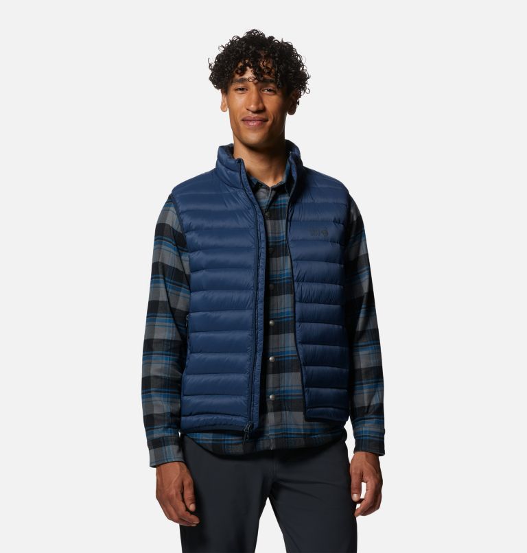 Navy on sale puffer vest