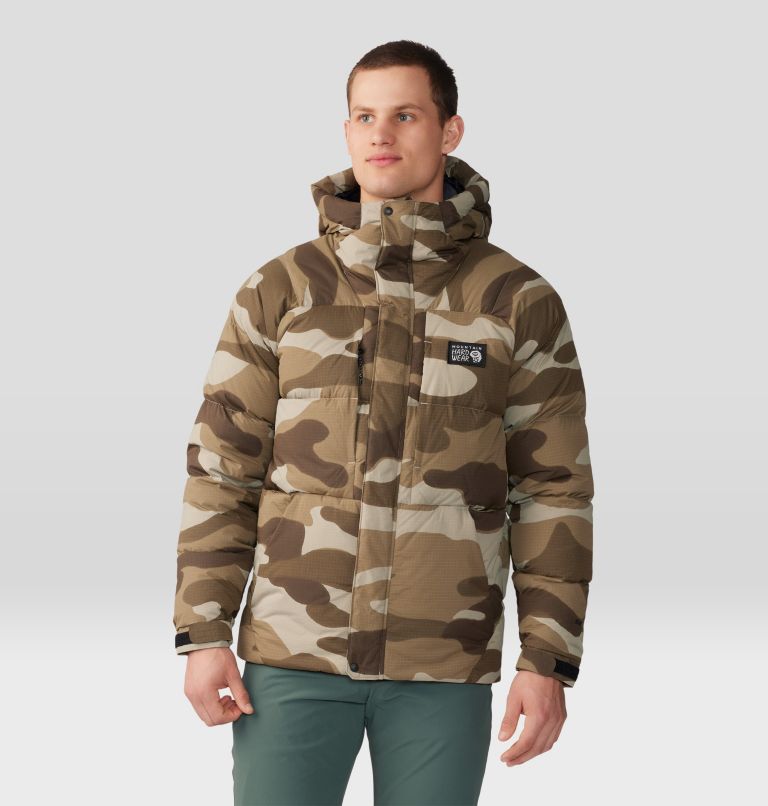 Mens camo down jacket hotsell