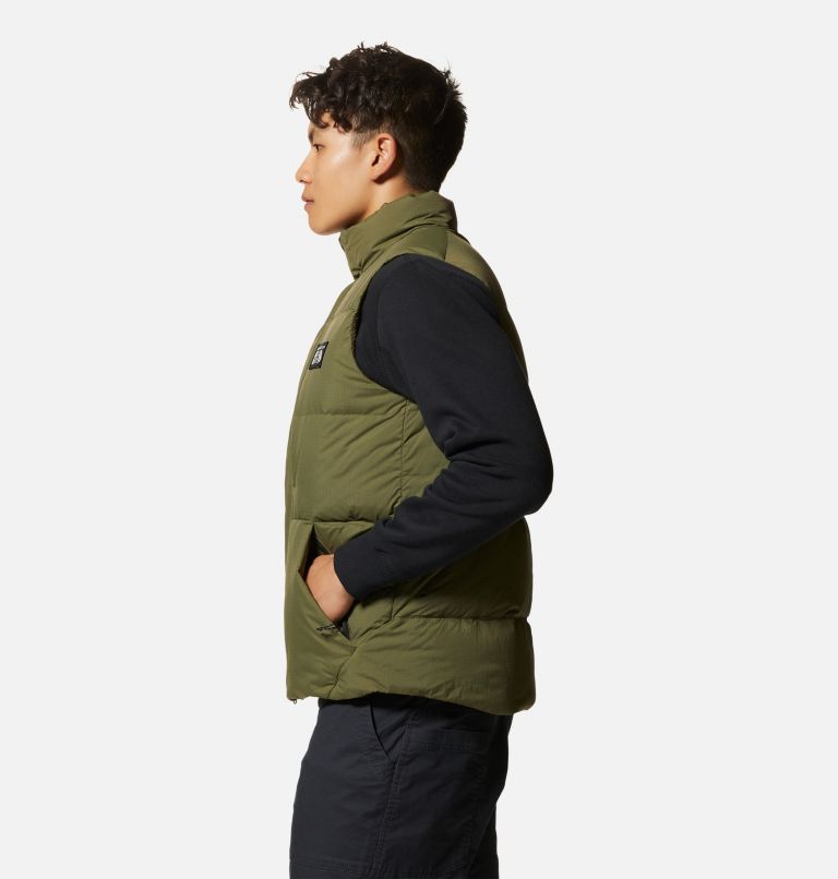 Men's Nevadan Down Vest, Color: Combat Green, image 3