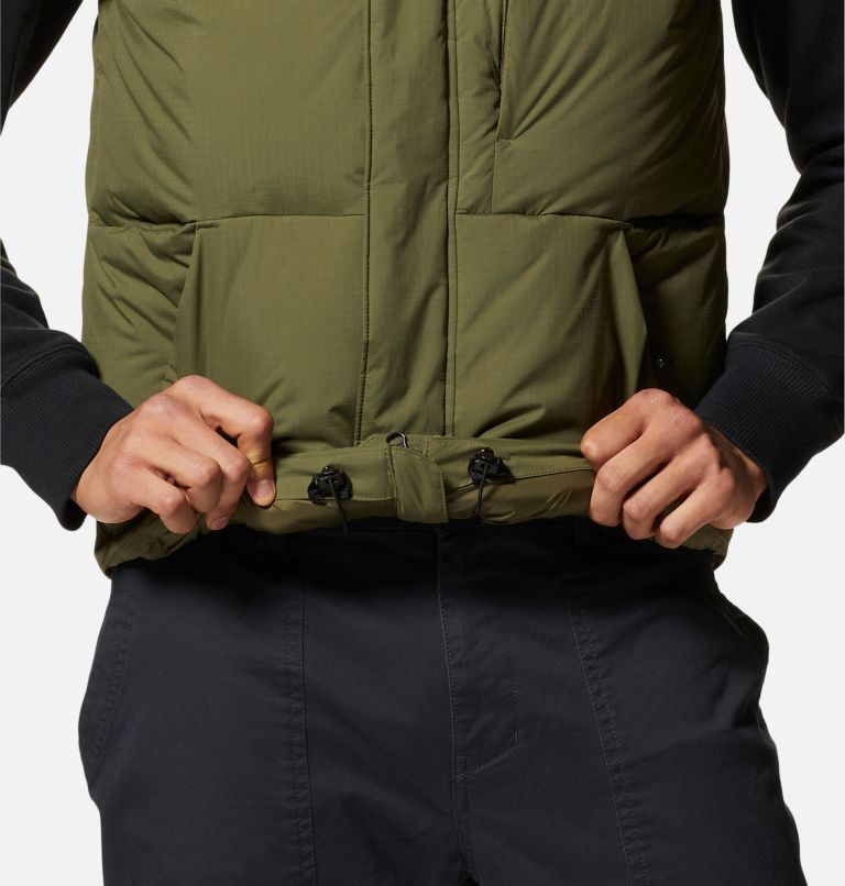 Men's Nevadan Down Vest, Color: Combat Green, image 7