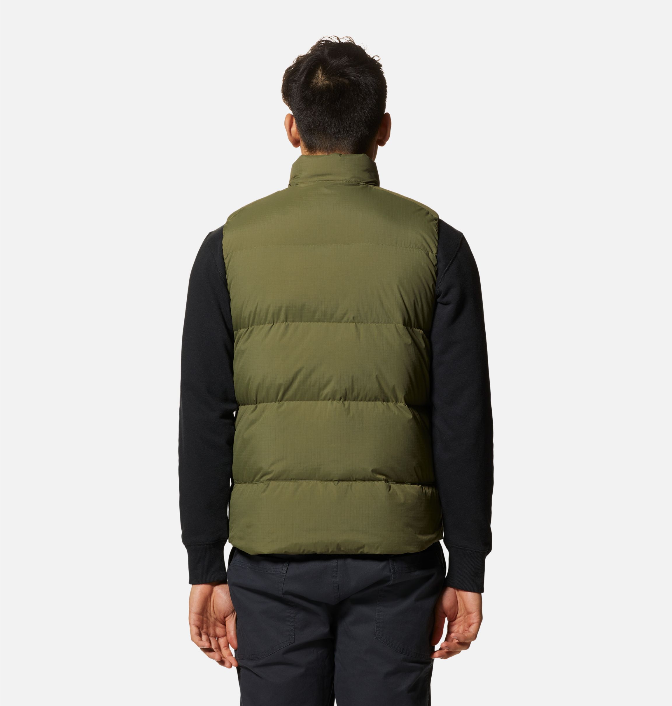 MENS WINTER GREEN SLIM FIT CASUAL DOWN JACKET PARKA VEST