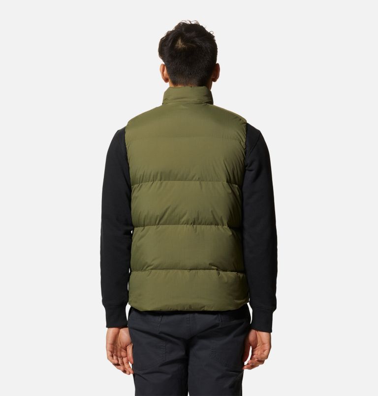 Men's Nevadan Down Vest, Color: Combat Green, image 2