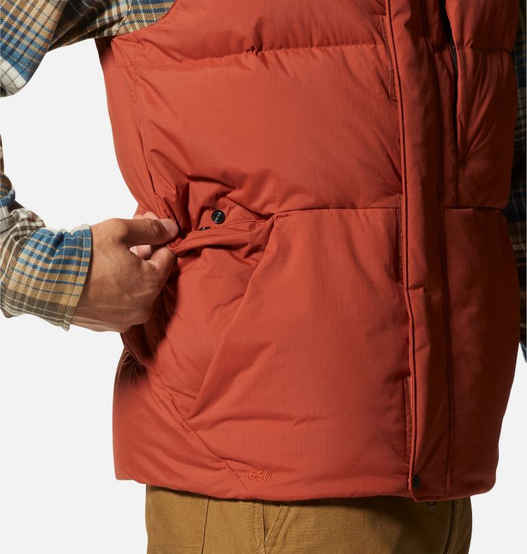 Men's Nevadan Down Vest, Color: Dark Copper, image 5