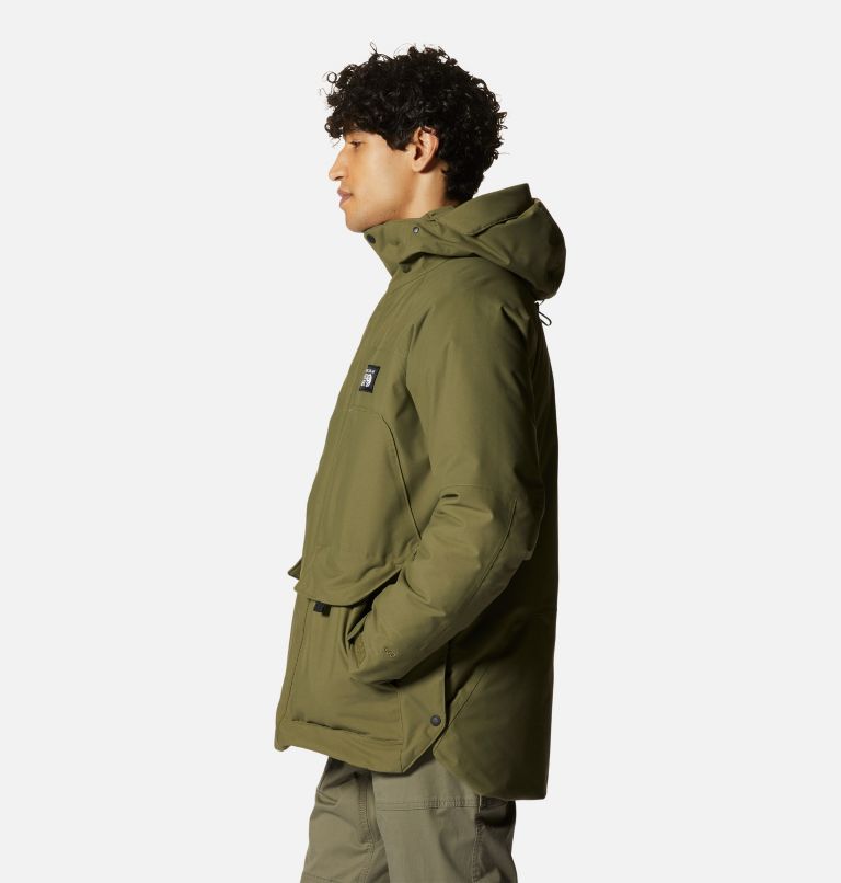 Thumbnail: Parka Weather Down Homme, Color: Combat Green, image 3