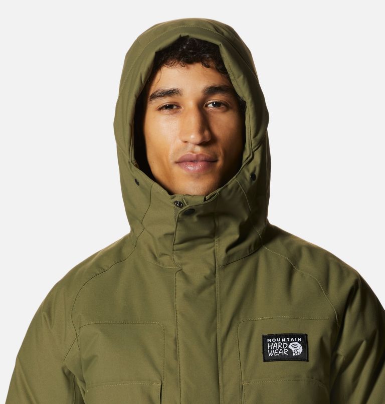 Thumbnail: Parka Weather Down Homme, Color: Combat Green, image 4