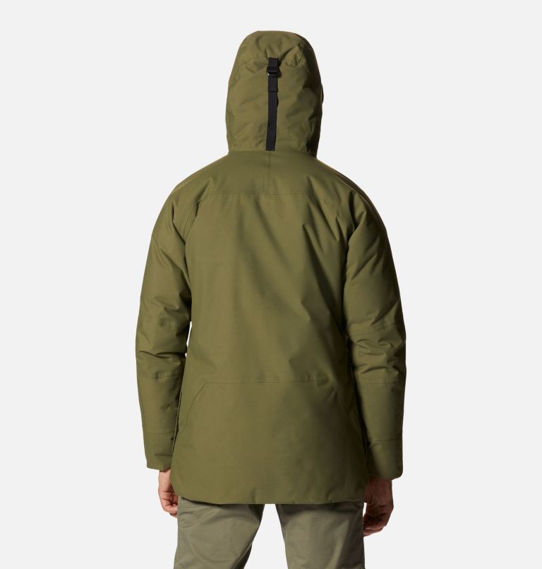 Thumbnail: Parka Weather Down Homme, Color: Combat Green, image 2