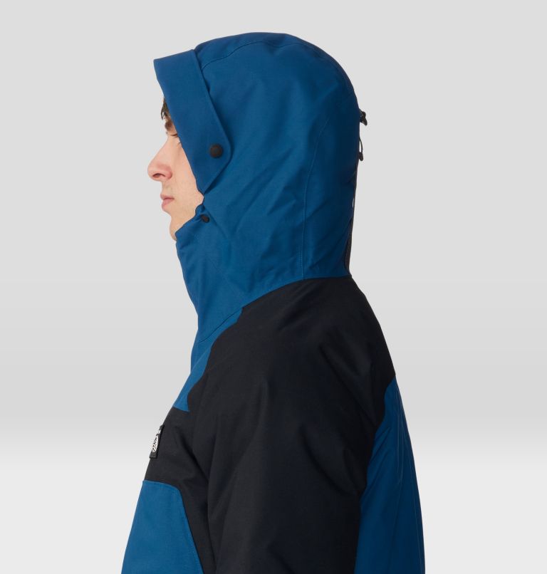 Men's Weather Down Parka, Color: Dark Caspian, Black, image 6